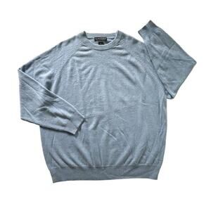 NWOT Giasone Sweater Mens XXL Blue 100% Pure 2-Ply Cashmere Pullover Knit Jumper